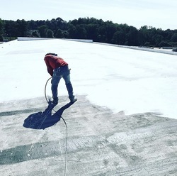 We use rubberized coatings for roofing repair Atlanta.